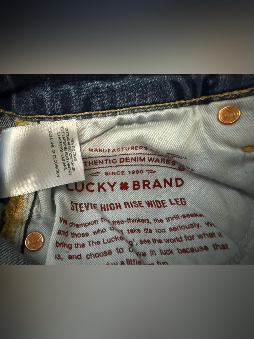 Lucky Brand Stevie High-Rise Wide Leg